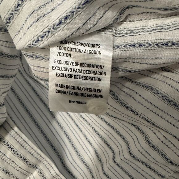 Moon shine spirit button up shirt, long sleeves, white, size large NEW - Picture 5 of 6